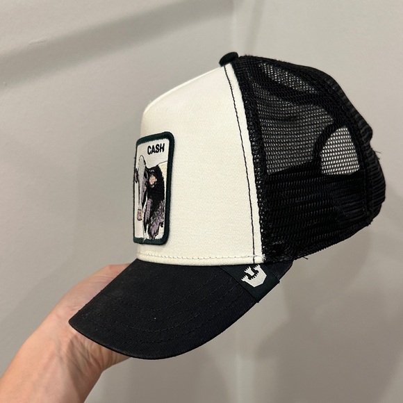 Goorin Bros Black and Cream 'Cash Cow' Trucker Hat - Picture 5 of 7